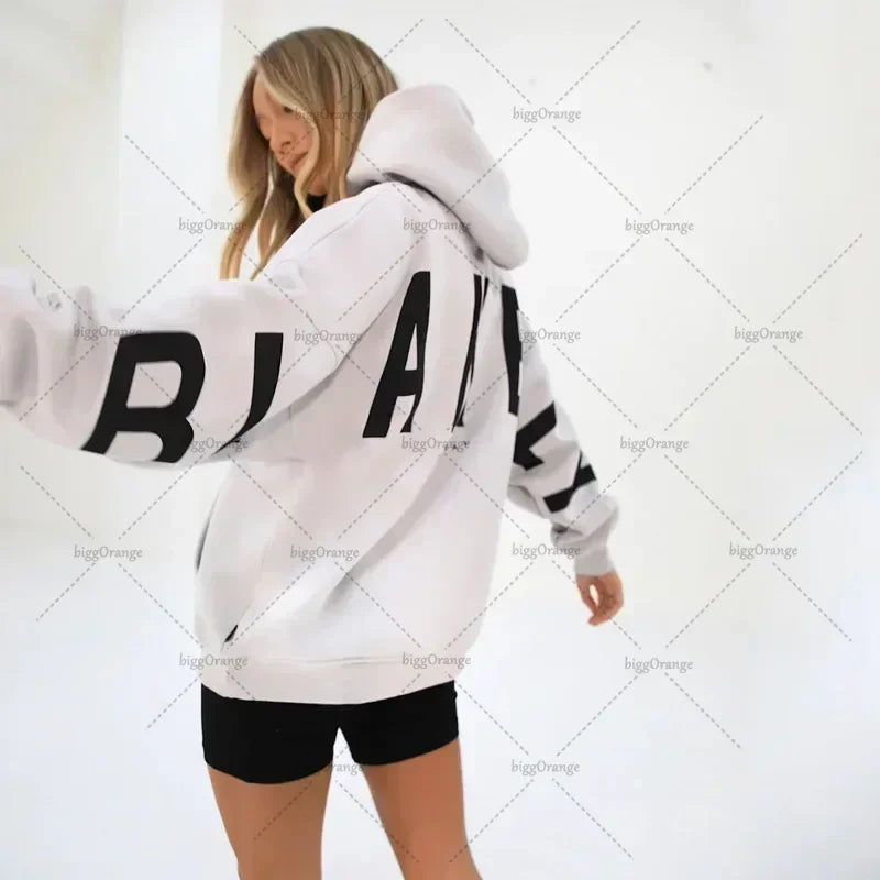 BLAKE Hoodie – Unisex Oversized Kapuzenpullover mit Backprint