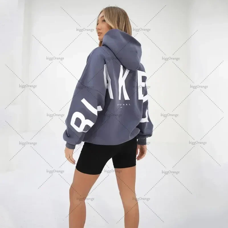 BLAKE Hoodie – Unisex Oversized Kapuzenpullover mit Backprint